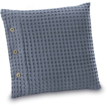 1 federa per cuscino con messa a terra in 10% pura fibra d'argento+90% cotone, messa a terra a casa, per renderti più sano con cavo di messa a terra incluso (blu lago